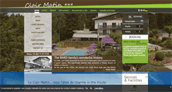 Desktop Screenshot of hotelclairmatin.com